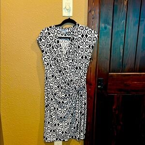 Tommy Bahama Black and White Swirl Mini Dress